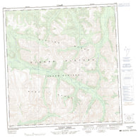 115G09 Talbot Creek Canadian topographic map, 1:50,000 scale