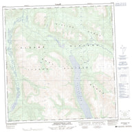 115G10 Serpenthead Lake Canadian topographic map, 1:50,000 scale