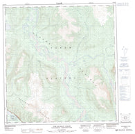 115G13 Tom Murray Creek Canadian topographic map, 1:50,000 scale