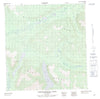 115G14 Toshingermann Lakes Canadian topographic map, 1:50,000 scale