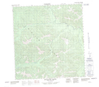 115G16 Rhyolite Creek Canadian topographic map, 1:50,000 scale