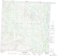 115H03 Ittlemit Lake Canadian topographic map, 1:50,000 scale