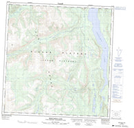 115H05 Sekulmun Lake Canadian topographic map, 1:50,000 scale