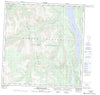 115H05 Sekulmun Lake Canadian topographic map, 1:50,000 scale