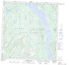 115H06 Aishihik Lake Canadian topographic map, 1:50,000 scale