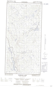 115H07W Hopkins Lake Canadian topographic map, 1:50,000 scale