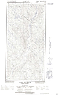 115H08E Vowel Mountain Canadian topographic map, 1:50,000 scale