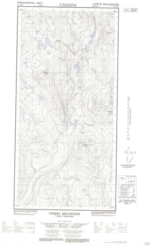 115H08E Vowel Mountain Canadian topographic map, 1:50,000 scale