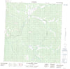 115H14 Mackintosh Creek Canadian topographic map, 1:50,000 scale