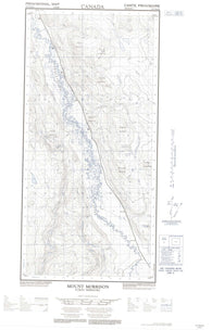 115H16E Mount Morrison Canadian topographic map, 1:50,000 scale