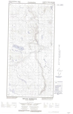 115H16W Mount Morrison Canadian topographic map, 1:50,000 scale