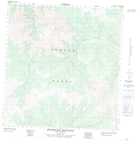 115I05 Prospector Mountain Canadian topographic map, 1:50,000 scale