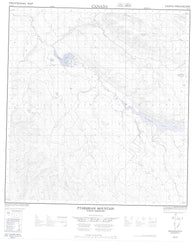 115I09 Ptarmigan Mountain Canadian topographic map, 1:50,000 scale