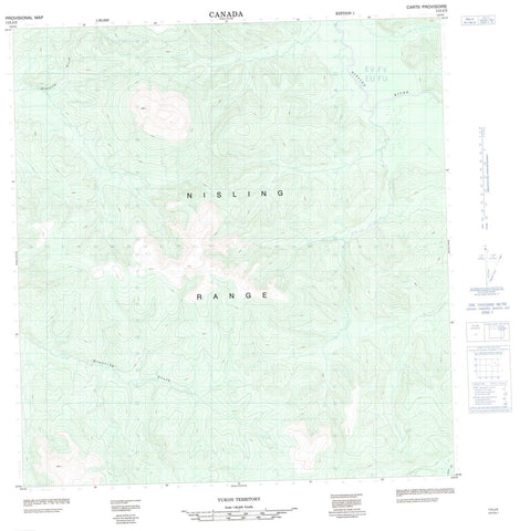 115J03 No Title Canadian topographic map, 1:50,000 scale