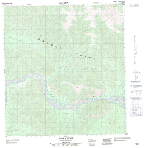 115J12 Tom Creek Canadian topographic map, 1:50,000 scale