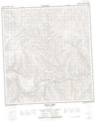 115J16 Cripple Creek Canadian topographic map, 1:50,000 scale