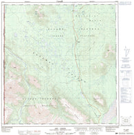 115K02 Dry Creek Canadian topographic map, 1:50,000 scale