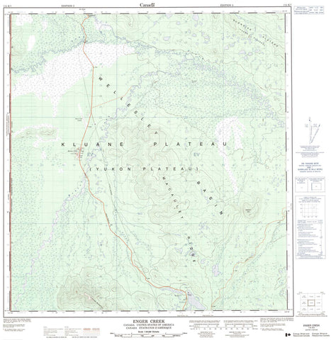 115K07 Enger Creek Canadian topographic map, 1:50,000 scale