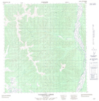 115K09 Caledonia Creek Canadian topographic map, 1:50,000 scale