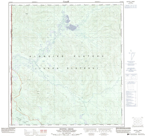 115K10 Scottie Creek Canadian topographic map, 1:50,000 scale