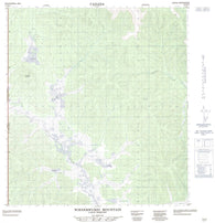 115K15 Wienerwurst Mountain Canadian topographic map, 1:50,000 scale