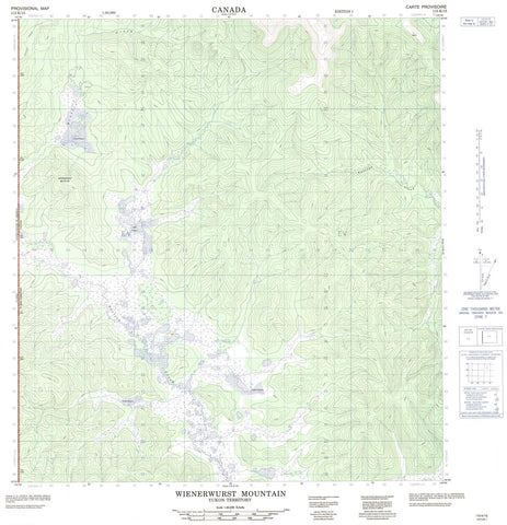 115K15 Wienerwurst Mountain Canadian topographic map, 1:50,000 scale