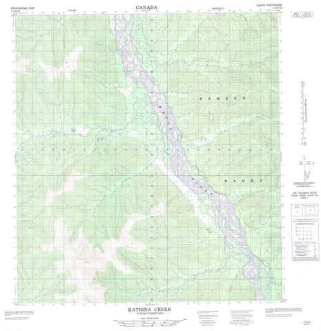 115K16 Katrina Creek Canadian topographic map, 1:50,000 scale