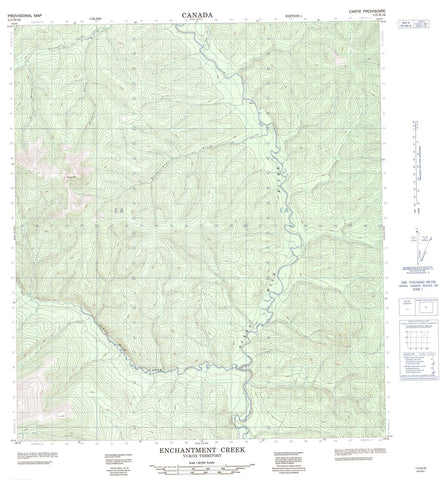 115N16 Enchantment Creek Canadian topographic map, 1:50,000 scale