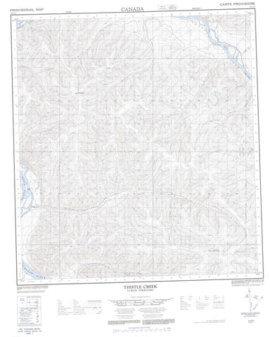 115O03 Thistle Creek Canadian topographic map, 1:50,000 scale