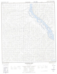 115O05 Excelsior Creek Canadian topographic map, 1:50,000 scale