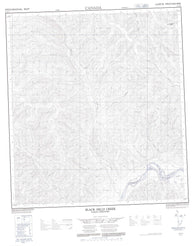115O07 Black Hills Creek Canadian topographic map, 1:50,000 scale