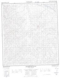 115O11 Reindeer Mountain Canadian topographic map, 1:50,000 scale