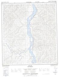 115O12 Ogilvie Canadian topographic map, 1:50,000 scale