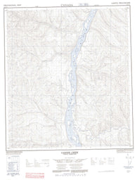115O13 Garner Creek Canadian topographic map, 1:50,000 scale