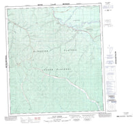 115O15 Flat Creek Canadian topographic map, 1:50,000 scale