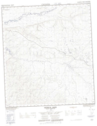 115O16 Medrick Creek Canadian topographic map, 1:50,000 scale