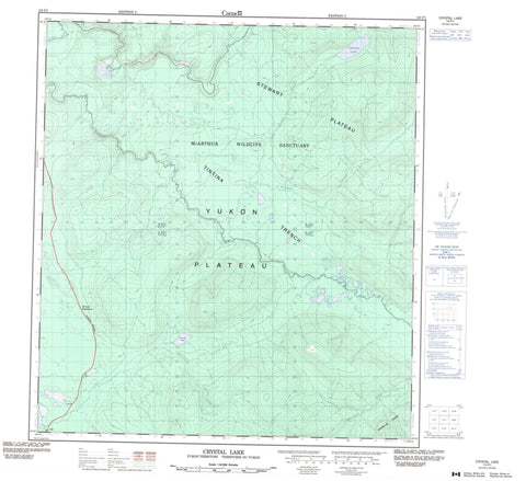 115P01 Crystal Lake Canadian topographic map, 1:50,000 scale