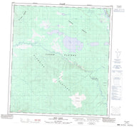 115P06 Reid Lakes Canadian topographic map, 1:50,000 scale