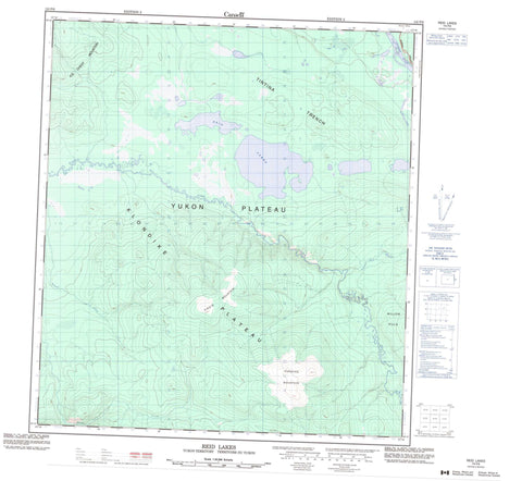 115P06 Reid Lakes Canadian topographic map, 1:50,000 scale