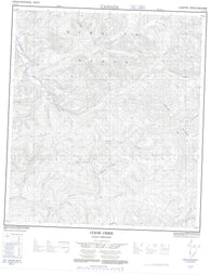 115P14 Clear Creek Canadian topographic map, 1:50,000 scale