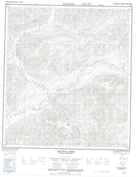 115P16 Seattle Creek Canadian topographic map, 1:50,000 scale