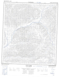 116A03 Clum Creek Canadian topographic map, 1:50,000 scale