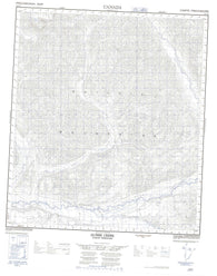 116A04 Aussie Creek Canadian topographic map, 1:50,000 scale