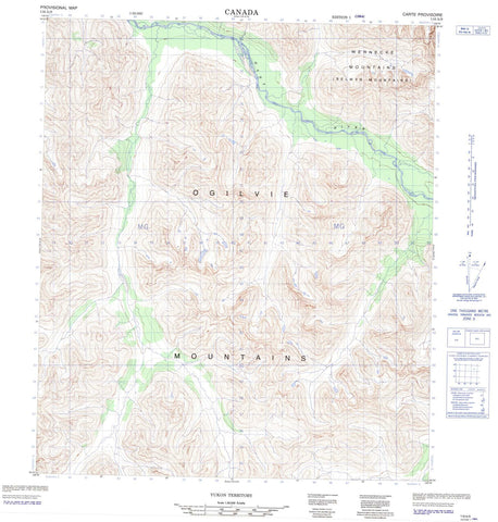 116A09 No Title Canadian topographic map, 1:50,000 scale