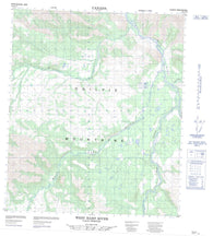 116A14 West Hart River Canadian topographic map, 1:50,000 scale