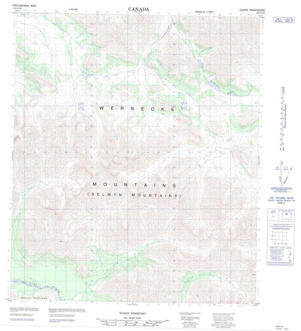 116A16 No Title Canadian topographic map, 1:50,000 scale