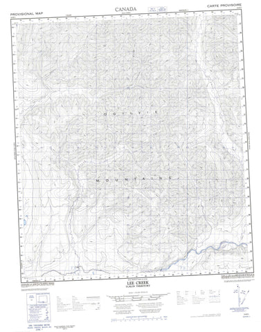 116B01 Lee Creek Canadian topographic map, 1:50,000 scale