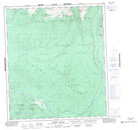 116B02 Rabbit Creek Canadian topographic map, 1:50,000 scale