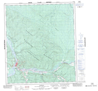 116B03 Dawson Canadian topographic map, 1:50,000 scale