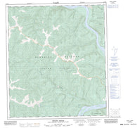 116B04 Swede Creek Canadian topographic map, 1:50,000 scale